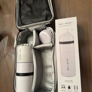 Milk + Water Baby Bottle Set with Case